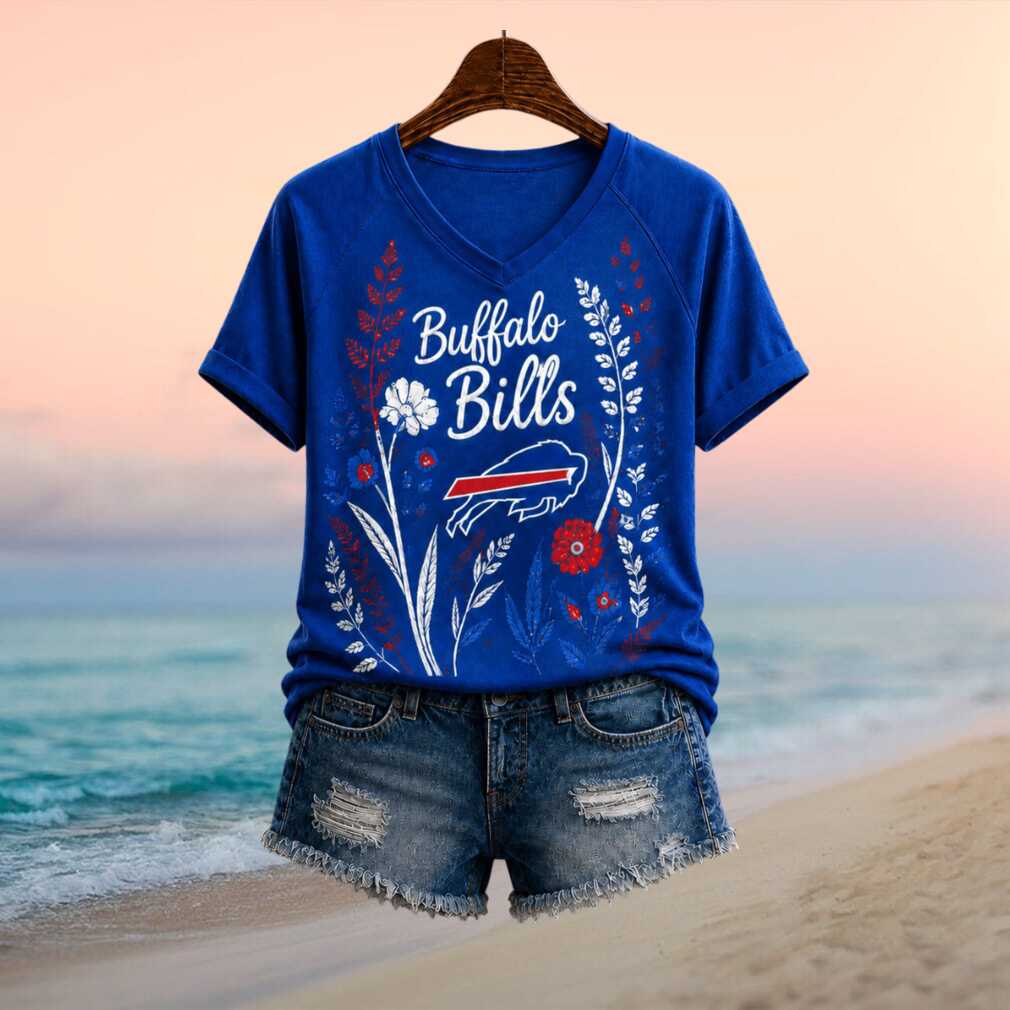 Buffalo Bills Floral Boho Football Team Women's Shirt