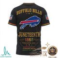 Buffalo Bills Juneteenth 1865 Freedom Day Graphic T Shirt - Limotees LLC