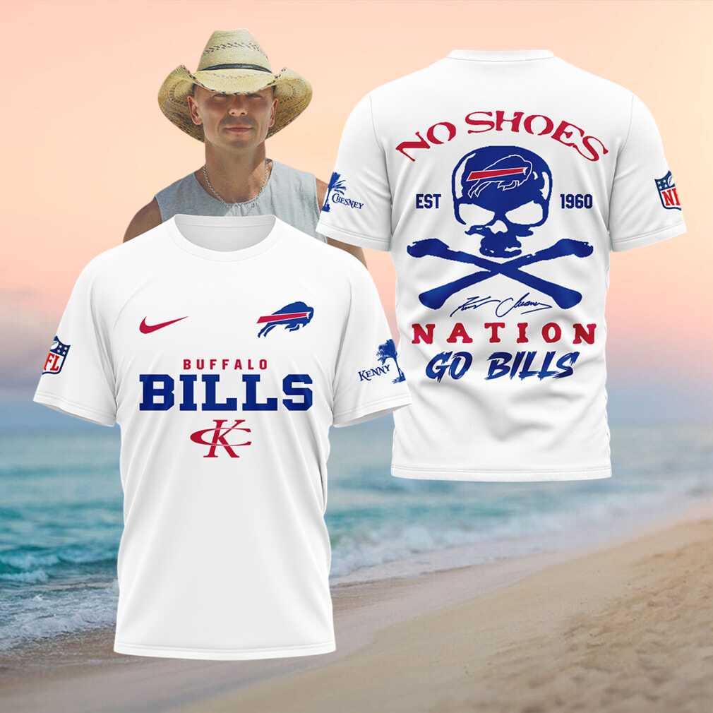 Buffalo Bills Kenny Chesney No Shoes Nation Shirt