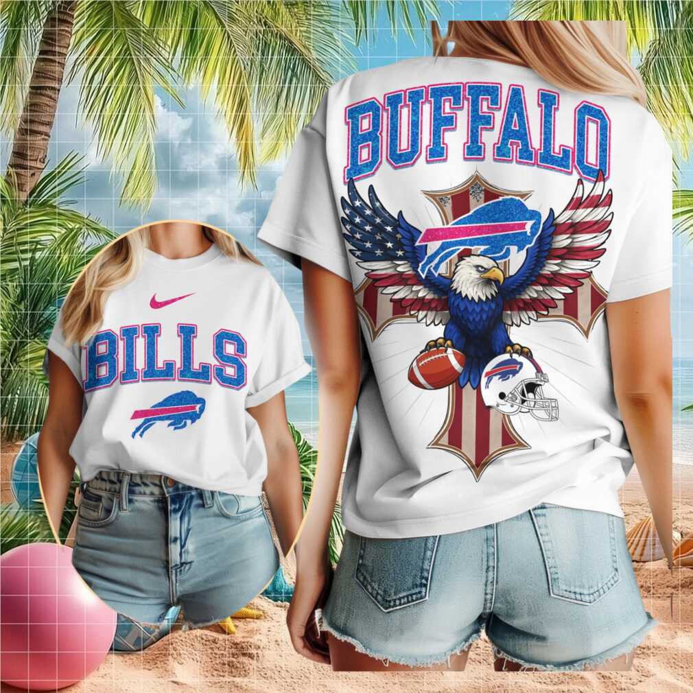 Buffalo Bills Mascot American Eagle Cross Football Shirt - Limotees LLC