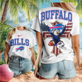 Buffalo Bills Mascot American Eagle Cross Football Shirt - Limotees LLC