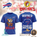Buffalo Bills Mascot Fueled By Haters Football Graphic T Shirt - Limotees LLC