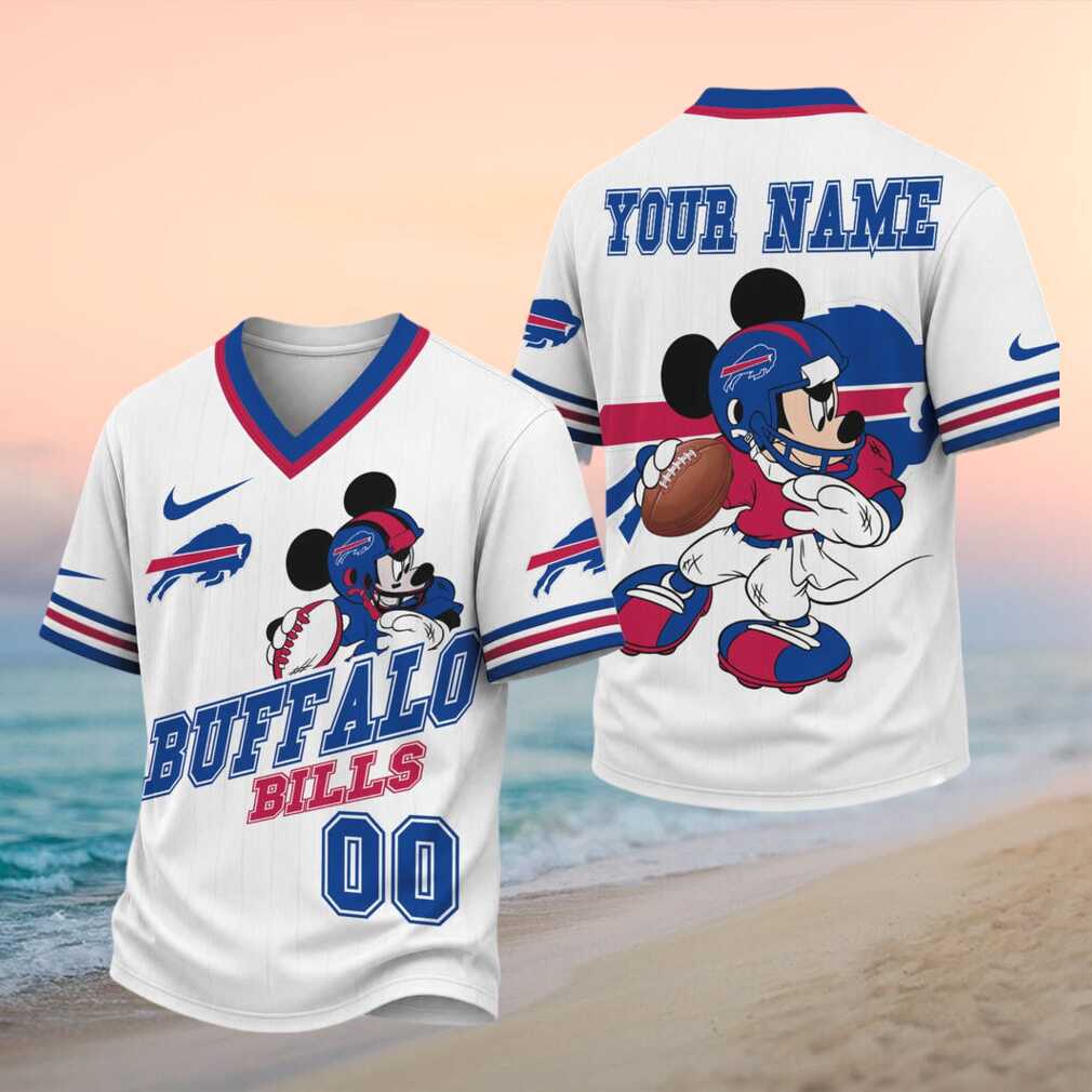 Buffalo Bills Mickey Mouse Football Custom Name Shirt - Limotees LLC