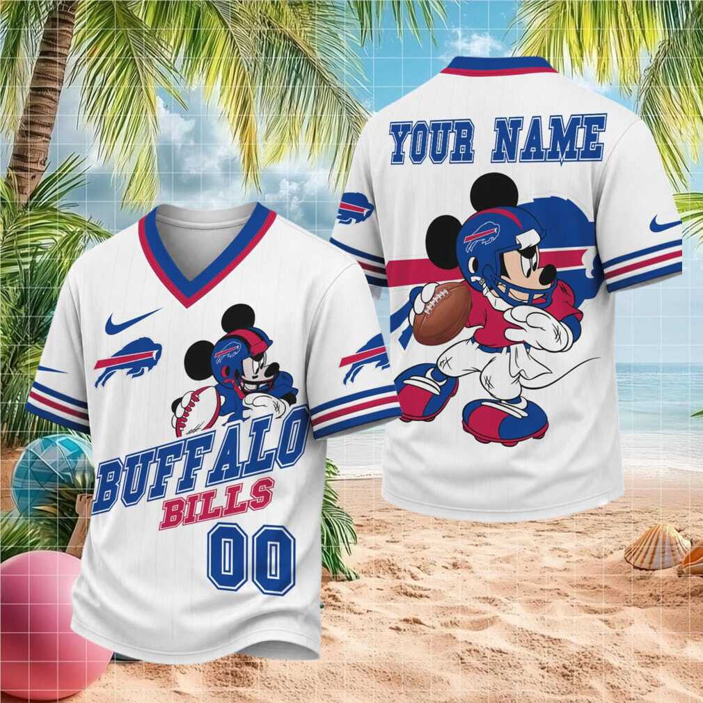 Buffalo Bills Mickey Mouse Football Custom Name Shirt - Limotees LLC