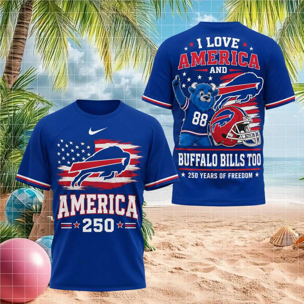 Buffalo Bills NFL Football Fan 250 Years of America Independence Patriotic Shirt
