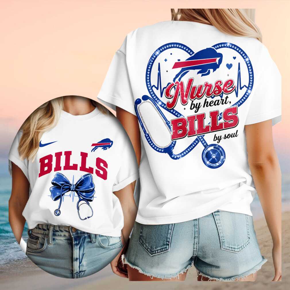 Buffalo Bills Nurse Heartbeat Stethoscope Shirt