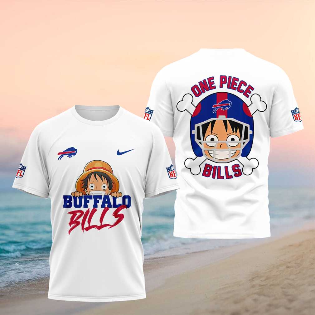 Buffalo Bills One Piece Luffy Anime Football Shirt