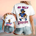Buffalo Bills Scooby Doo Football Cartoon Mascot Shirt