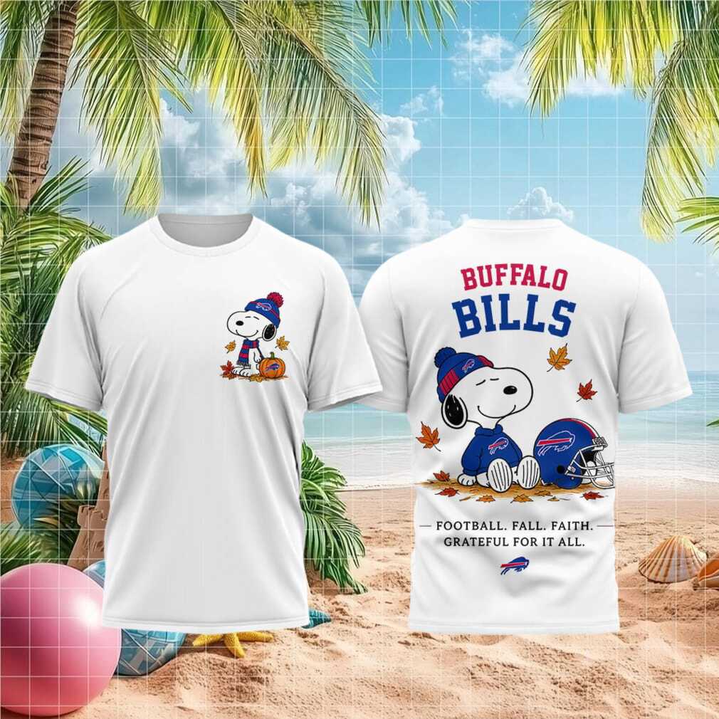 Buffalo Bills Snoopy Football Fall Faith Shirt
