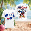 Buffalo Bills USA 250th Anniversary Patriotic Uncle Sam Eagle Shirt