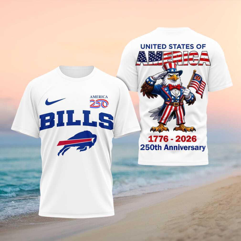 Buffalo Bills USA 250th Anniversary Patriotic Uncle Sam Eagle Shirt