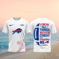 Buffalo Football Cross Faith Bible Verse Shirt