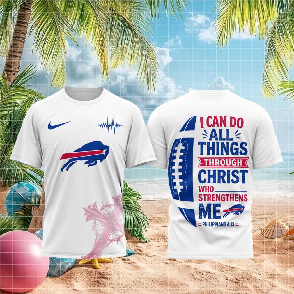 Buffalo Football Cross Faith Bible Verse Shirt