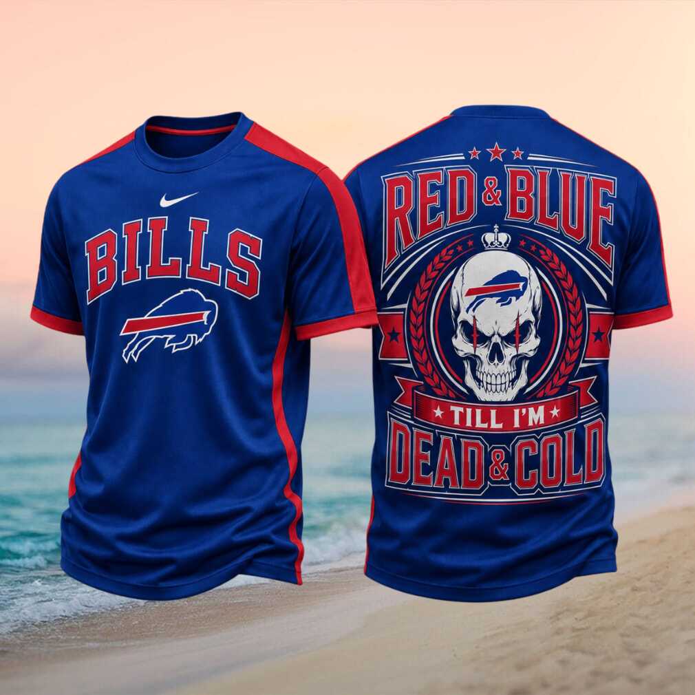 Buffalo Football Skull Dead And Cold Fan Jersey Shirt - Limotees LLC