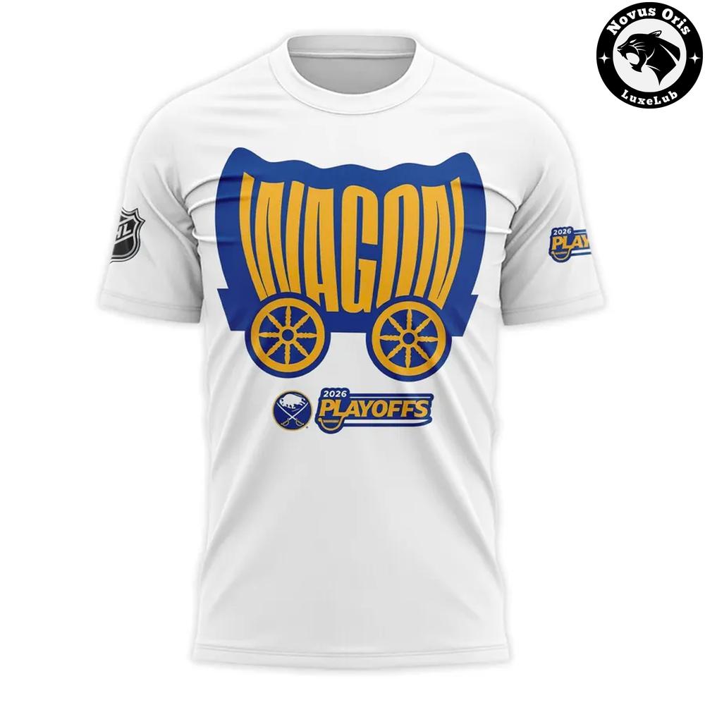 Buffalo Sabres 2026 NHL Playoffs Wagon Pullover T-Shirt