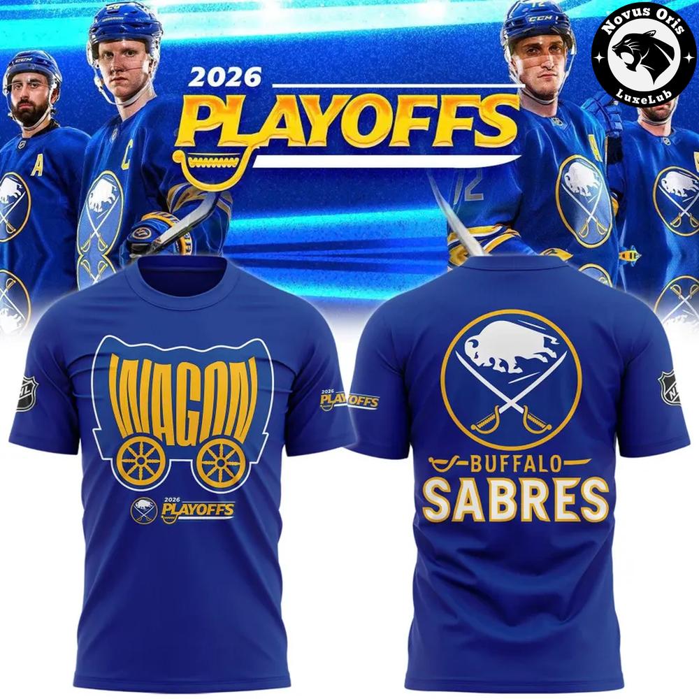 Buffalo Sabres 2026 NHL Playoffs Wagon Pullover T-Shirt