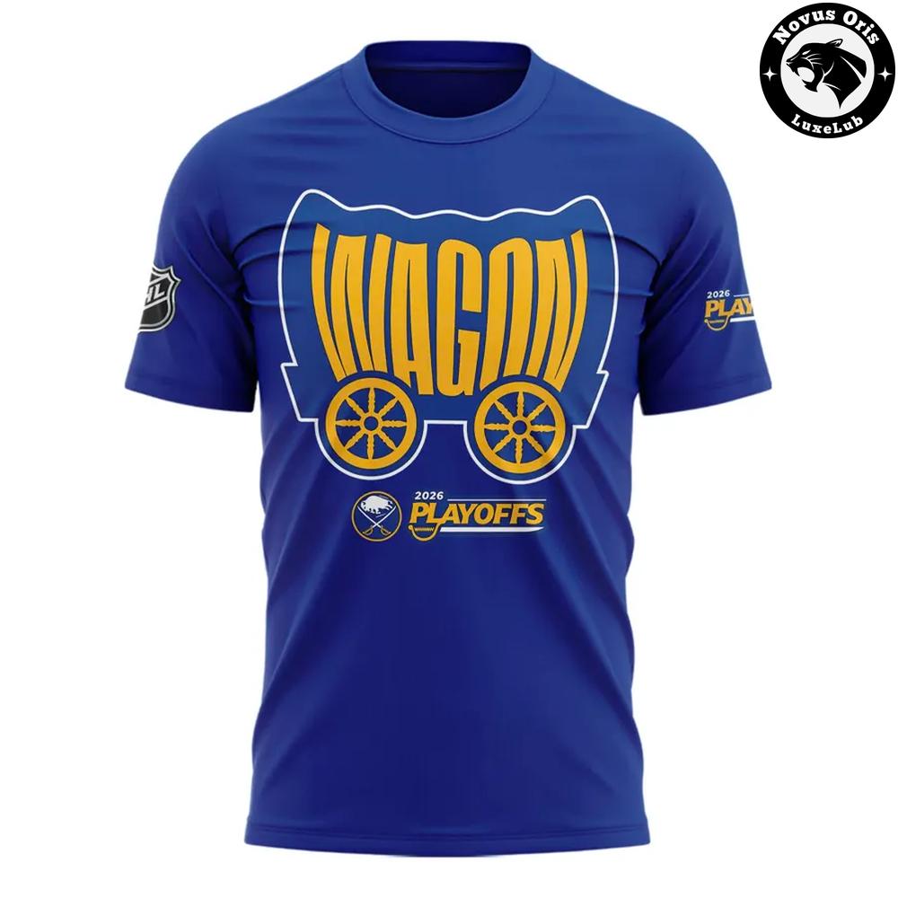 Buffalo Sabres 2026 NHL Playoffs Wagon Pullover T-Shirt