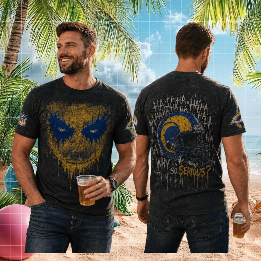 Los Angeles Rams Joker Helmet Why So Serious Shirt - Limotees LLC