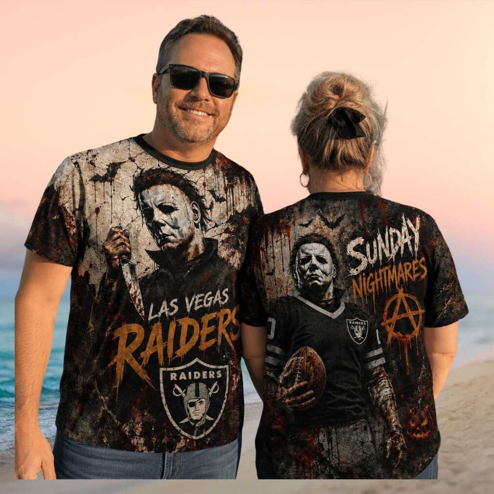 Las Vegas Raiders Michael Myers Sunday Nightmares Horror Shirt