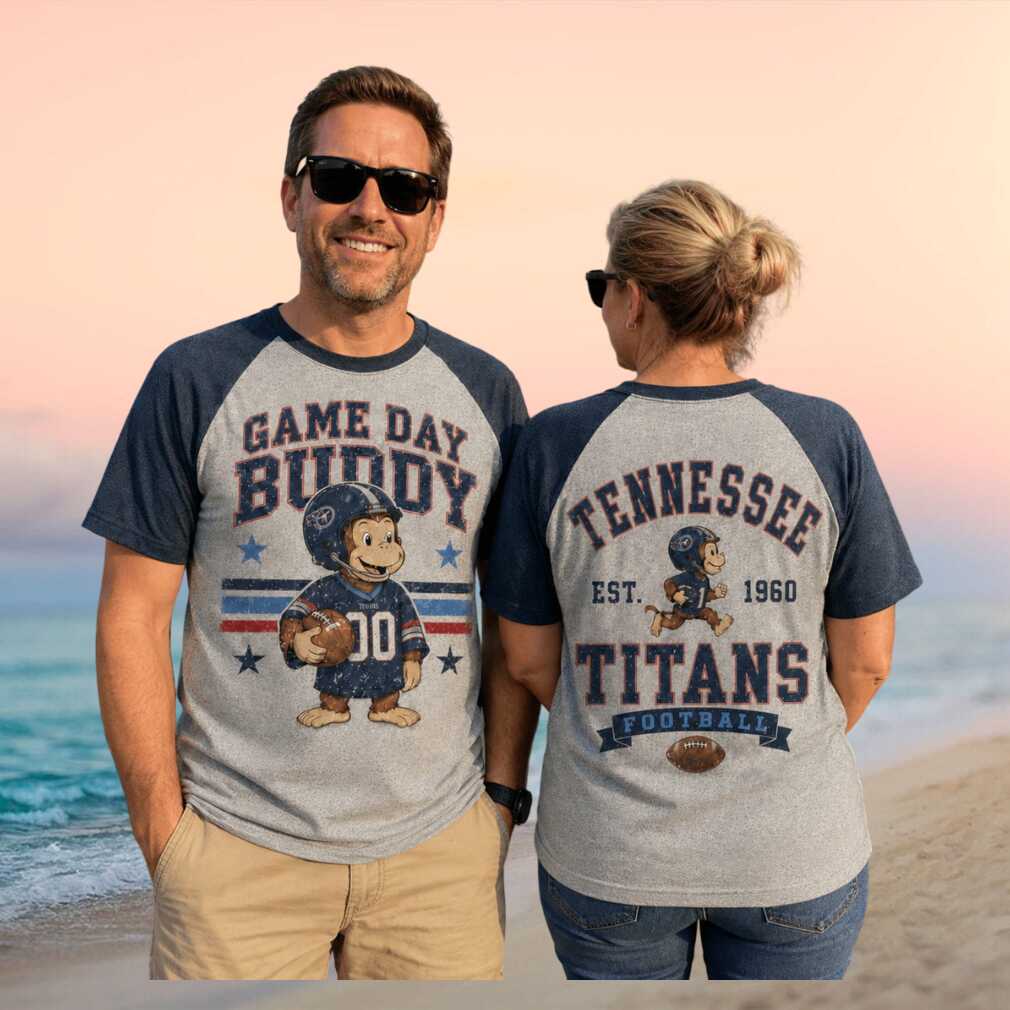 Tennessee Titans Football Monkey Game Day Buddy Retro Style Shirt