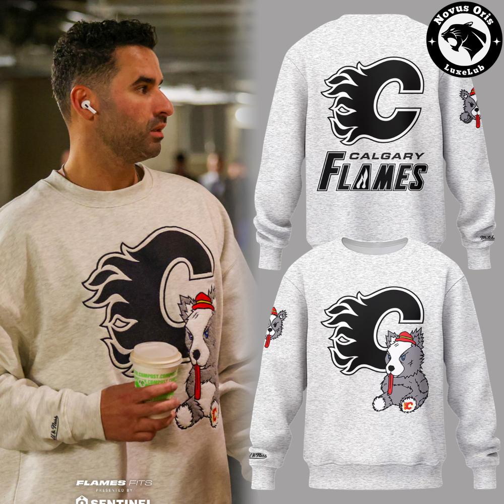 Calgary Flames NHL Harvey the Hound Limited Edition Sweatshirt