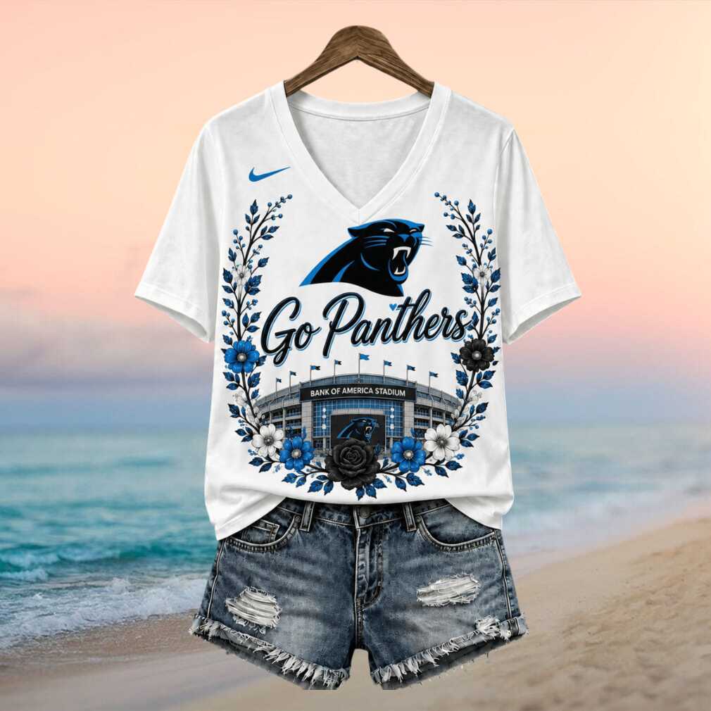 Carolina Panthers Bank Of America Stadium Floral Shirt - Limotees LLC