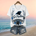 Carolina Panthers Bank Of America Stadium Floral Shirt - Limotees LLC