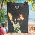 Cat Holding Torch Burning White House Parody T Shirt - Limotees LLC