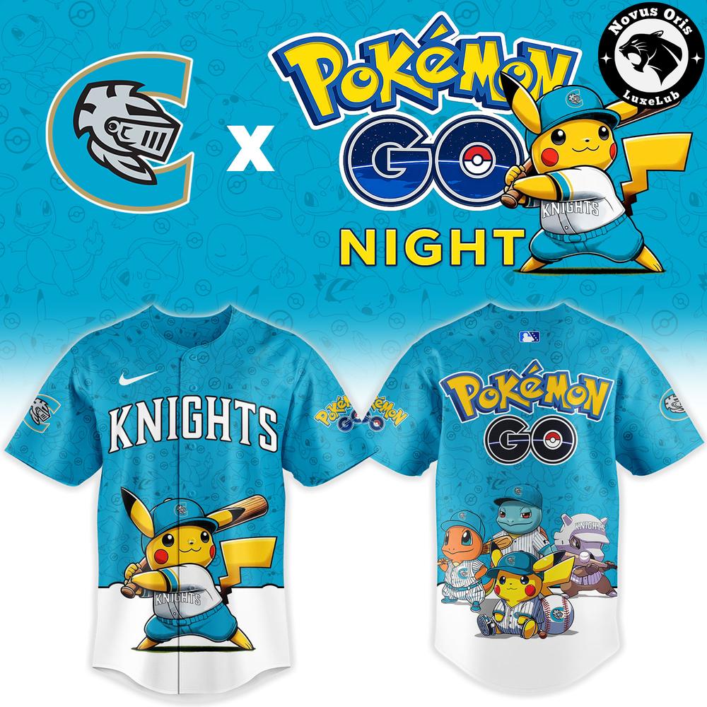 Charlotte Knights x Pokemon GO Night Limited Edition Baseball Jersey