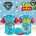 Charlotte Knights x Toy Story Night Woody Buzz Lightyear Custom Baseball Jersey
