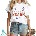 Chicago Bears Alzheimer Awareness Heartbeat I Will Remember For You T Shirt - Limotees LLC