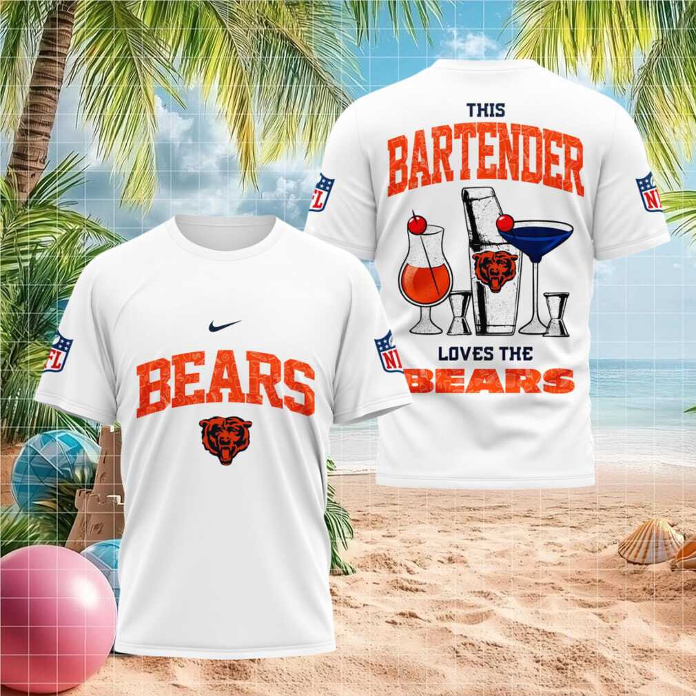 Chicago Bears Bartender Cocktail Graphic Shirt - Limotees LLC