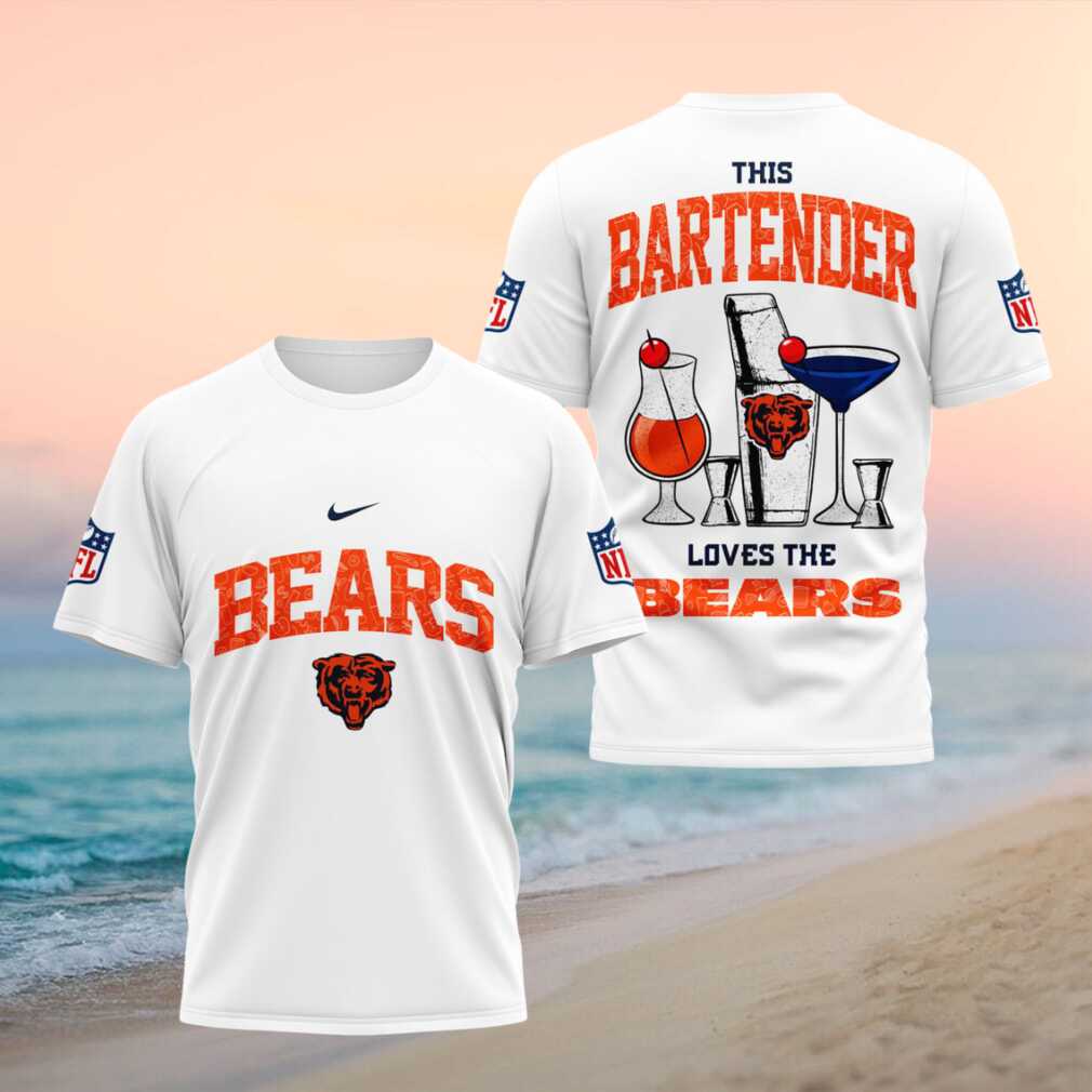 Chicago Bears Bartender Cocktail Graphic Shirt - Limotees LLC