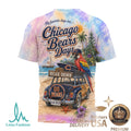 Chicago Bears Beach Parrot Tropical Summer T Shirt - Limotees LLC