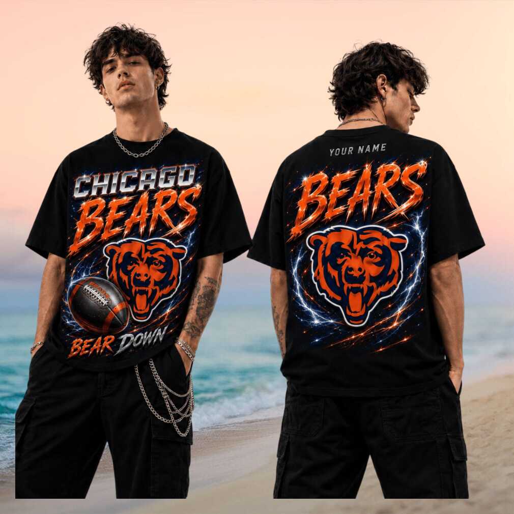 Chicago Bears Bear Down Football Vintage Retro Lightning Impact Men Women Fans Shirt - Limotees LLC