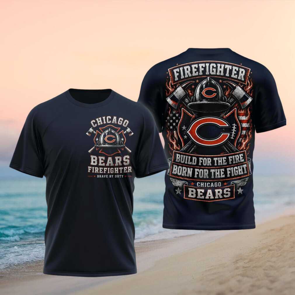 Chicago Bears Firefighter Helmet Graphic Shirt - Limotees LLC