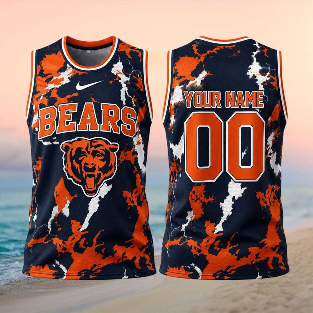 Chicago Bears Football Custom Name Basketball Shirt