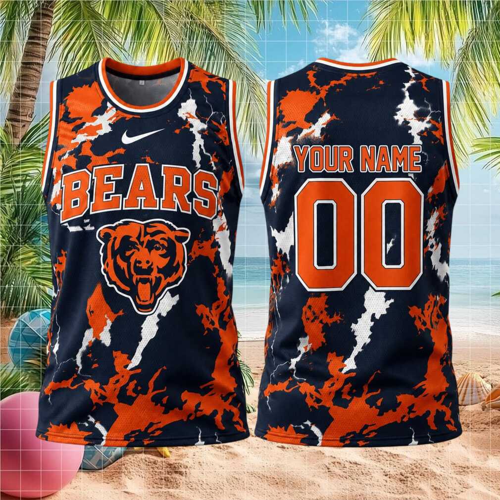 Chicago Bears Football Custom Name Basketball Shirt