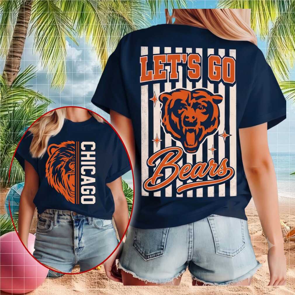 Chicago Bears Football Let Us Go Vintage Striped Shirt