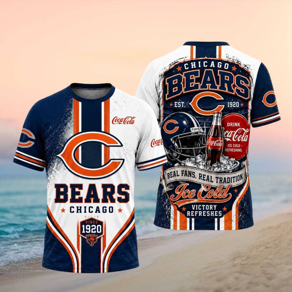 Chicago Bears Football Team Coca Cola Ice Cold Refreshing Shirt - Limotees LLC