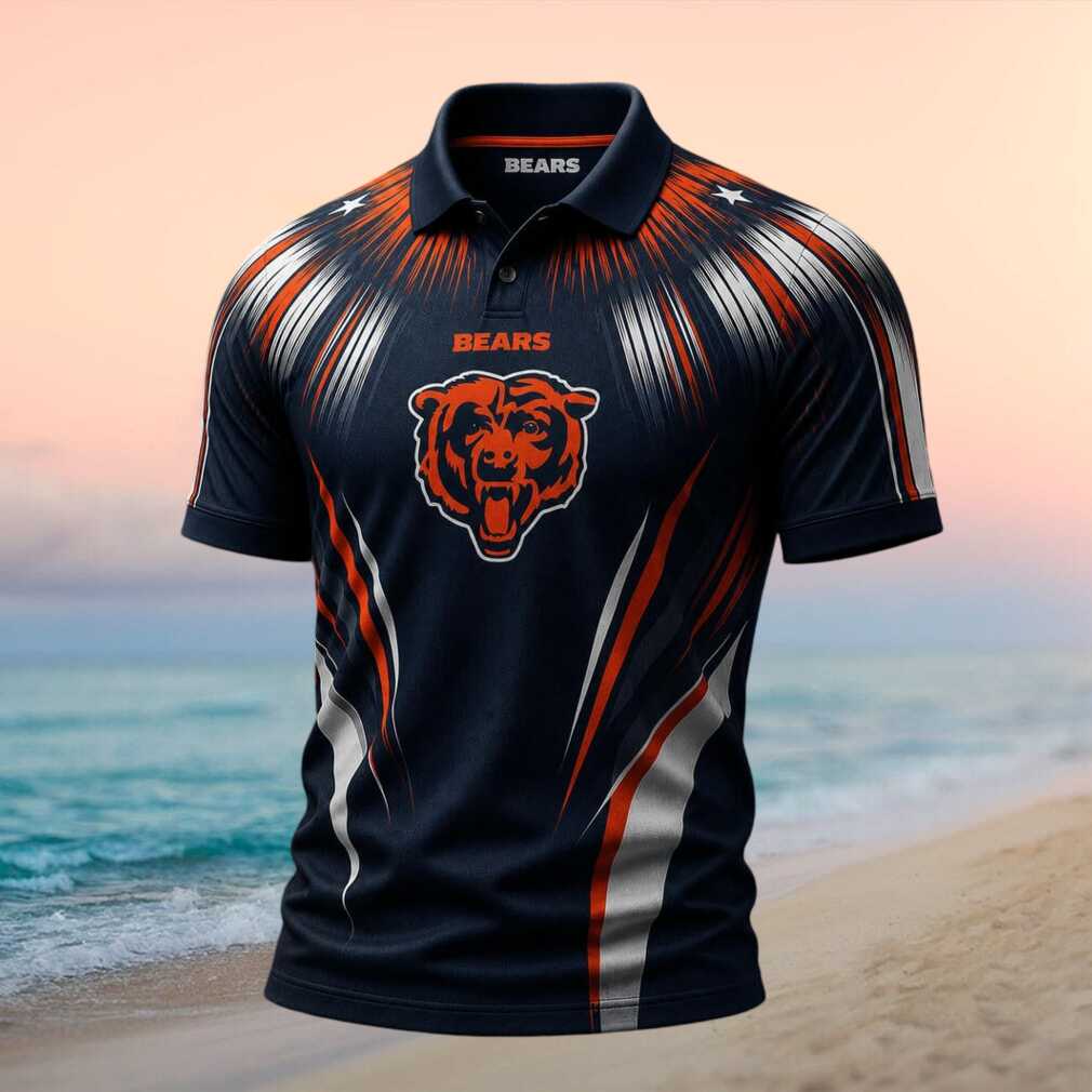 Chicago Bears Football Team Mascot Sports Fan Polo Shirt - Limotees LLC