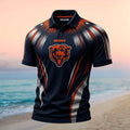 Chicago Bears Football Team Mascot Sports Fan Polo Shirt - Limotees LLC