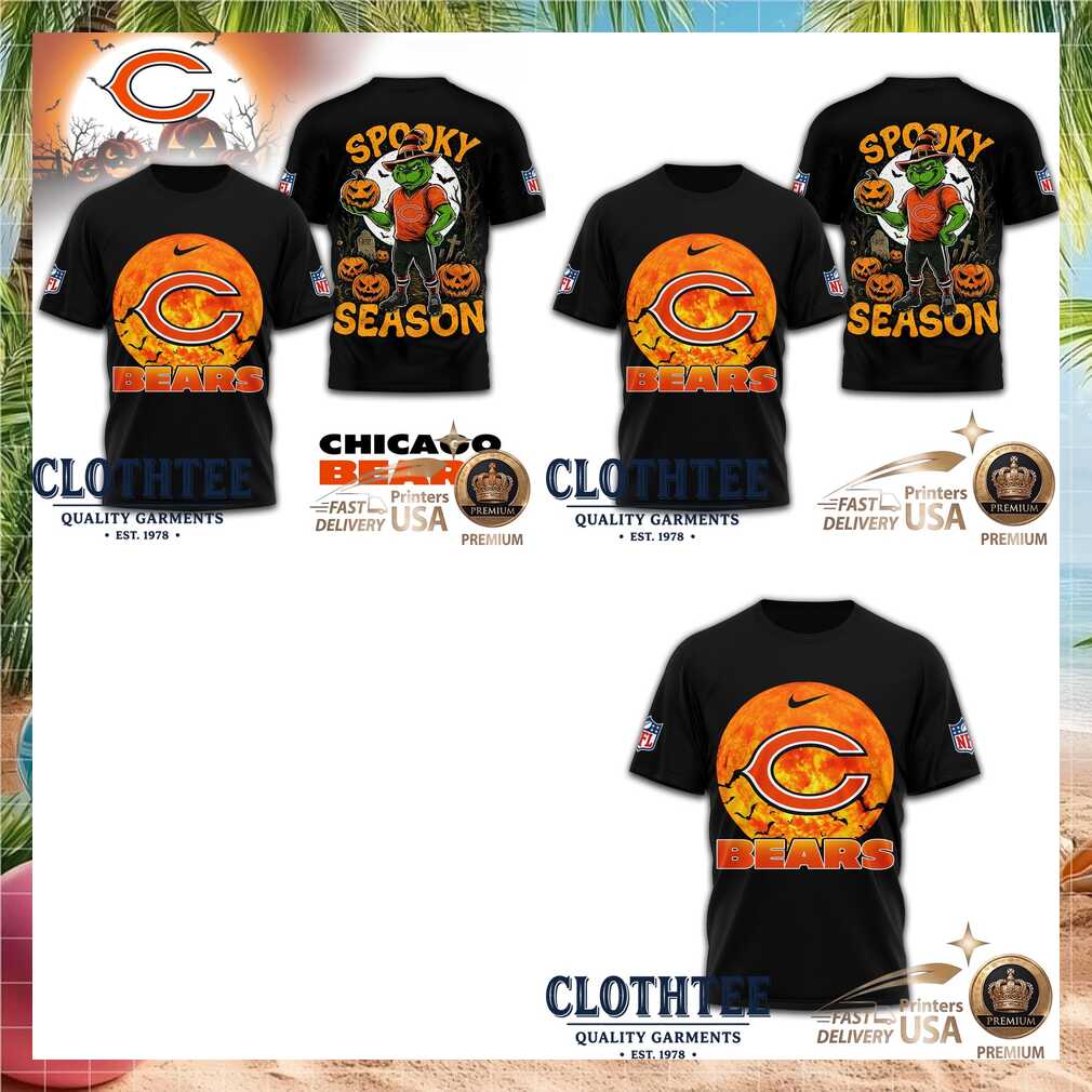 Chicago Bears Grinch Spooky Season Halloween Shirt
