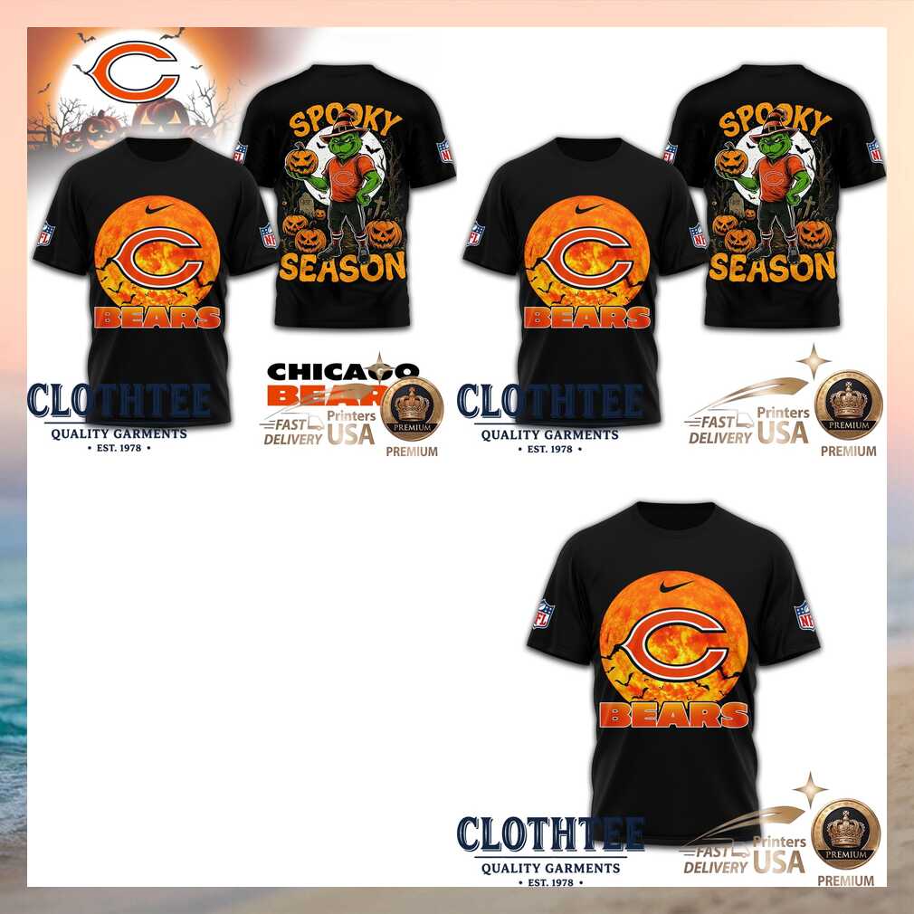 Chicago Bears Grinch Spooky Season Halloween Shirt