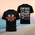 Chicago Bears Motorcycle American Flag Pistons Shirt