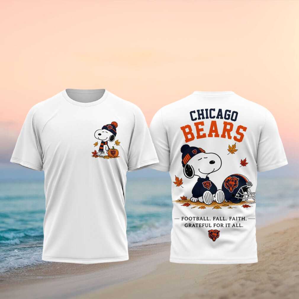 Chicago Bears Snoopy Football Fall Faith Shirt - Limotees LLC