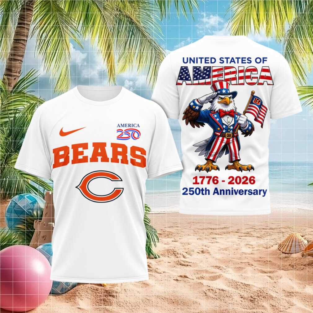 Chicago Bears USA 250th Anniversary Patriotic Uncle Sam Eagle Shirt - Limotees LLC