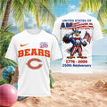 Chicago Bears USA 250th Anniversary Patriotic Uncle Sam Eagle Shirt - Limotees LLC