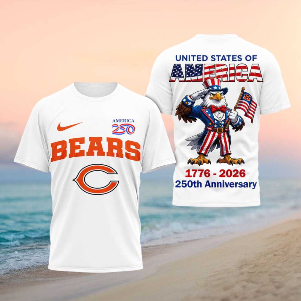 Chicago Bears USA 250th Anniversary Patriotic Uncle Sam Eagle Shirt - Limotees LLC