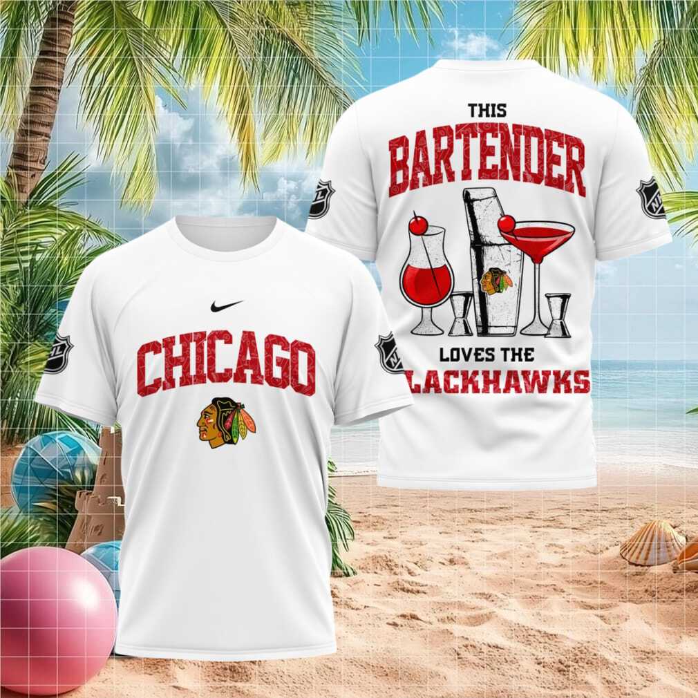 Chicago Blackhawks Bartender Hockey Graphic Shirt NHL Fan Shirt - Limotees LLC